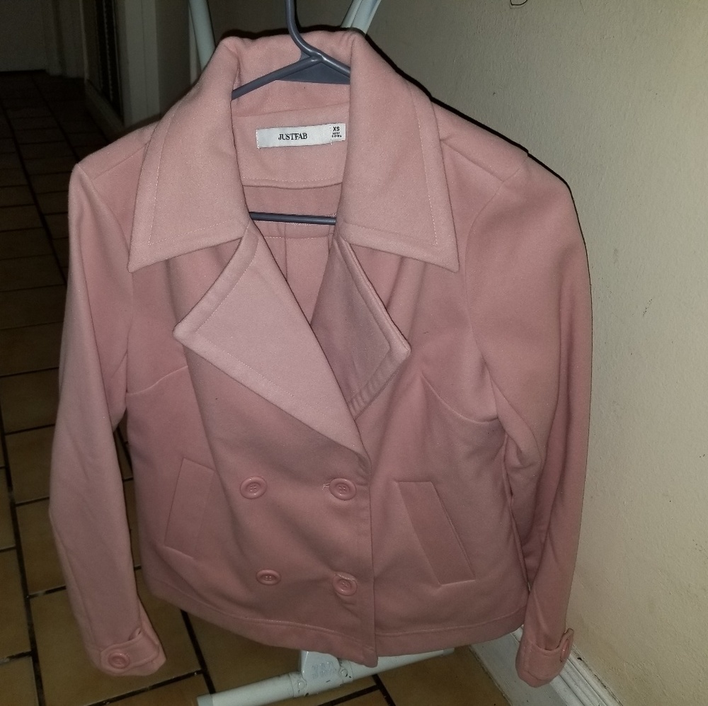 Just Fab Pink Pea Coat